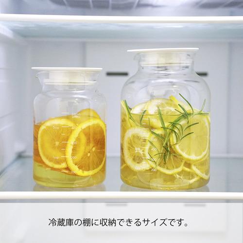 HARIO SFP-500-W SLOWRA 耐熱ガラス フルーツポット 500ml ホワイト