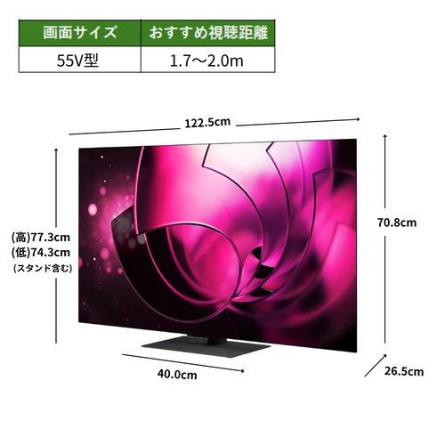 無料長期保証】【推奨品】REGZA 55X8900R 55V型有機ELテレビ