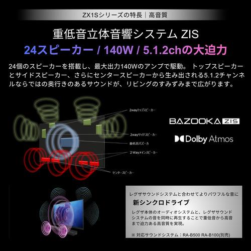 【無料長期保証】REGZA 100ZX1S 100V型 4K RGB Mini LED液晶テレビ 4K衛星放送 地上デジ BS・110度CSデジタルチューナー内蔵_6