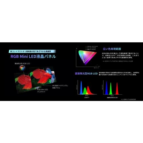 無料長期保証】REGZA 55ZX3S 55V型 4K RGB Mini LED液晶テレビ 重低音
