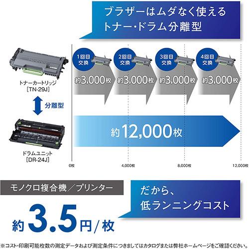 【ヤマダデンキ】ブラザー MFC-L2750DW A4モノクロレーザー複合機 Wi-Fi 自動両面 両面同時スキャン FAX 250枚給紙 JUSTIO(ジャスティオ)|yamada-denki|07