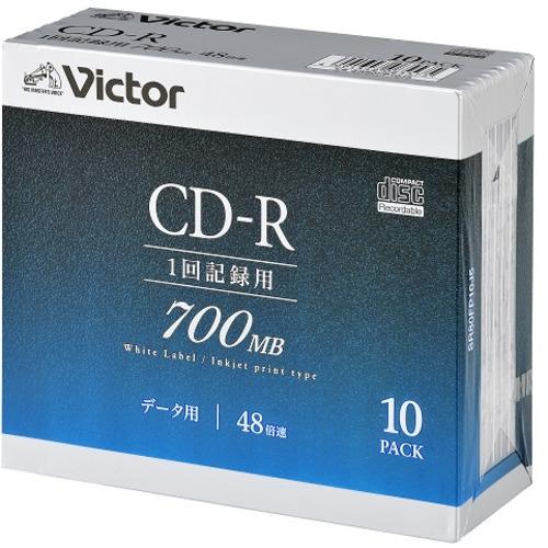 Rei CD 10枚セット販売 Victor SR80FP10J5 パソコン用 48倍速 CD-R 10枚パック 700MB