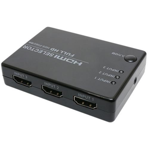 ミヨシ HDS-FH02／BK フルHD対応HDMI切替器 リモコン付属タイプ