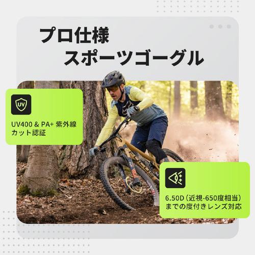 BleeqUp CGQ542A0 4-in-1 カメラ付きAIスポーツグラス Ranger カメラ イヤホン トランシーバーを一体化 AIセーフティガード機能 ブラックの画像