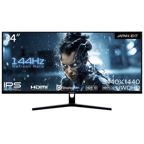 JAPANNEXT ゲーミングモニター JN-IPS34144UWQHDR | 34型 JAPANNEXT ゲーミングモニター JN-IPS34144UWQHDR | 34型