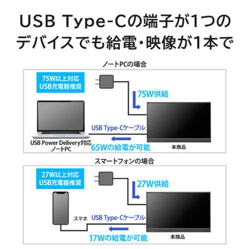 IOデータ LCD-YC172A-FX 17.3型フルHDワイド液晶モニター USB Type-C接続 応答速度5ms GTG ブラック【3年保証】の画像