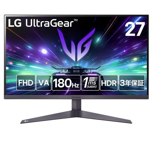 LGエレクトロニクス 27GS50FX-B LG UltraGear ゲーミングモニター 27型