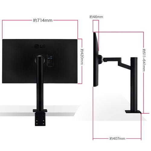 LGエレクトロニクス 32UN880K-B 31.5型 LG UltraFine Display Ergo 4K