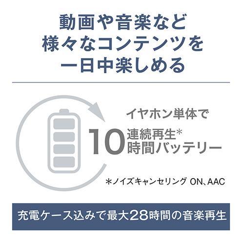【期間限定ギフトプレゼント】パナソニック EAH-AZ100-K ワイヤレスステレオインサイドホン Bluetooth対応 ブラック_6