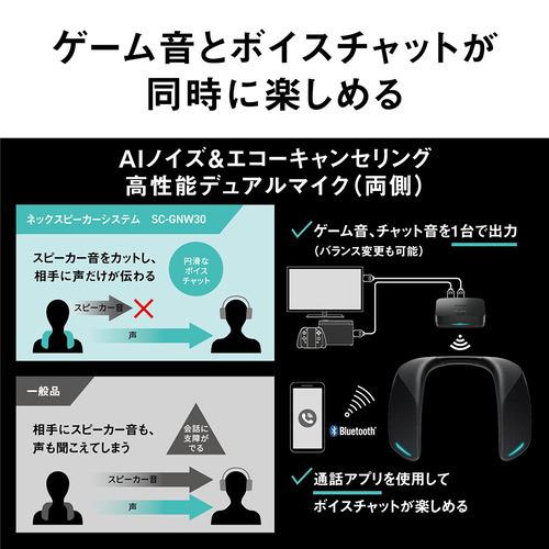 パナソニック SC-GNW30 ゲーミングネックスピーカー HDMI・Bluetooth