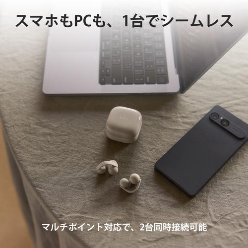 ソニー WF-LC900 B ワイヤレスステレオヘッドセット Bluetooth対応 リスニングモード切替 IPX4防水 ブラックの画像