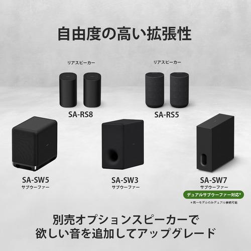 ソニー HT-A7100 サウンドバー 360 Spatial Sound Mapping対応 スピーカーユニット9基搭載の画像