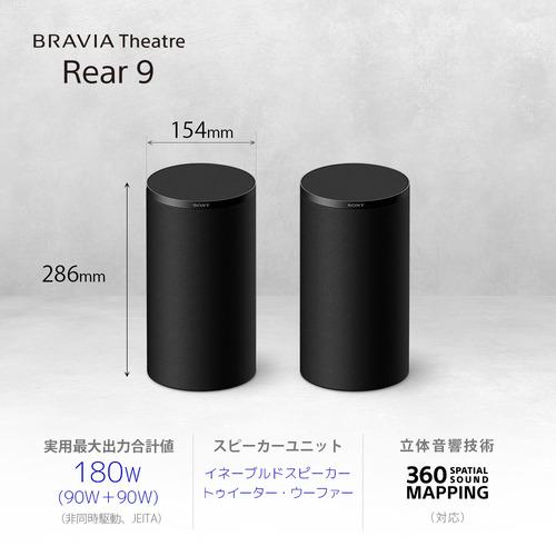 ソニー SA-RS9 ホームシアターシステム 大口径80mmのイネーブルド