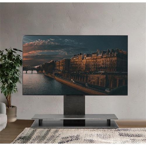 yselect YTS4077DNB1 電動昇降テレビスタンド マット調セラミック柄