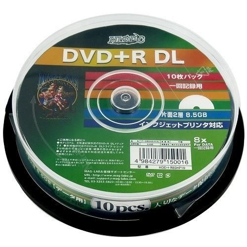 磁気研究所 HDD+R85HP10 データ用DVD+R 10枚スピンドル DL 片面2層 最安値 【驚きの値段】