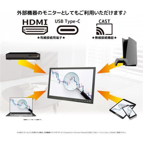 ダイアモンドヘッド OT-PST19AK android搭載19インチポータブルスマートTV 地上デジ対応 android TV OS搭載_9