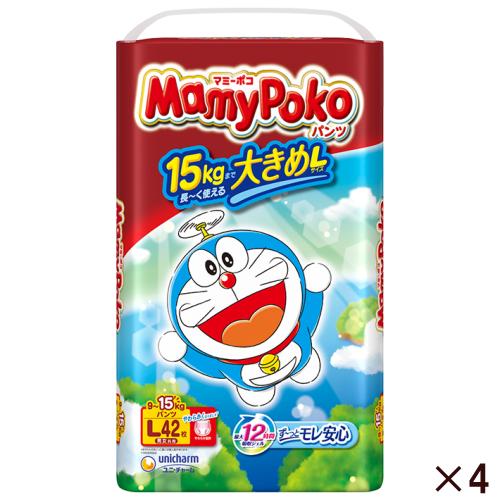 ※セット2/2 Uttan　マミーポコ L 42枚 4袋入 ユニ・チャーム マミーポコパンツ ドラえもん L 42枚 【4個セット販売