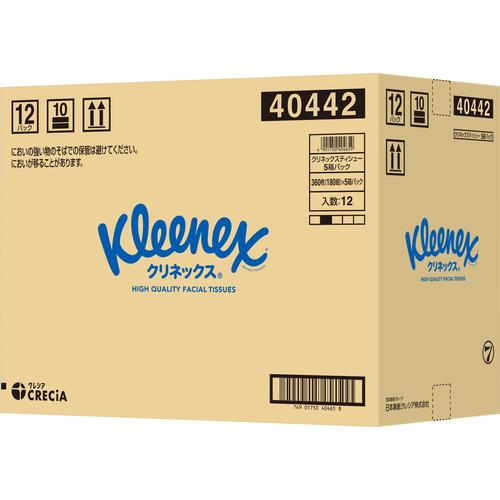 クレシア 【ケース販売】 クリネックスティシュー 180組 5箱x12パック