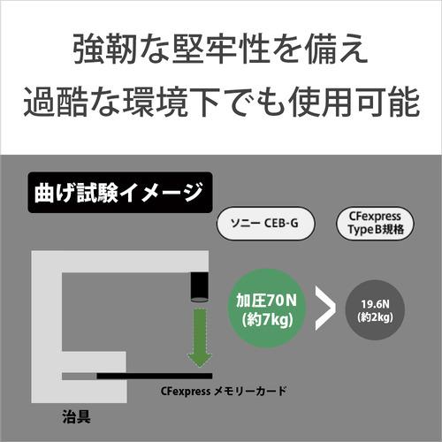 ソニー CEB-G960T Cfexpress TypeBメモリーカード TOUGH Gシリーズ 大容量データの書き込みに最適 960GB｜yamada-denki｜07
