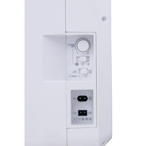 ツインバード HR-EB08W 2電源式 ポータブル電子適温ボックス 20L ホワイト HREB08Wの画像