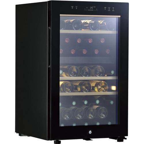 Haier JQ-F108A-K ワインセラー 108L（最大42本収納可） ブラック 