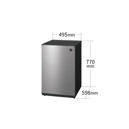 シャープ 冷凍庫 72L 左右付替 1ドア 幅49.5cm プラズマ