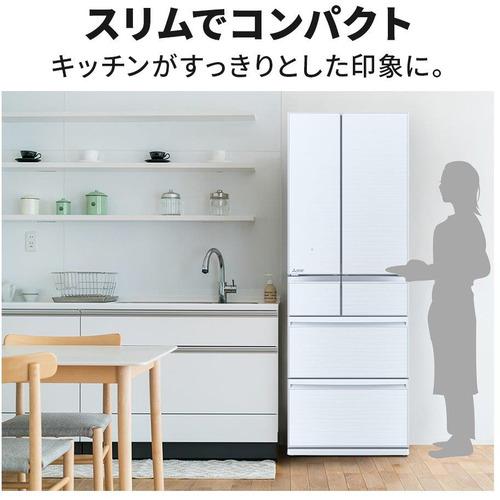 無料長期保証】三菱電機 MR-GW52TJ-W 6ドア冷蔵庫 (517L・フレンチドア
