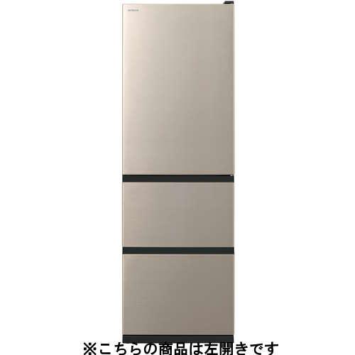 A2v3P8 日立　自動製氷機能付き　大型冷蔵庫 375L 日立（HITACHI） 冷蔵庫 3ドア 375L 左開き Vタイプ 真ん中野菜室