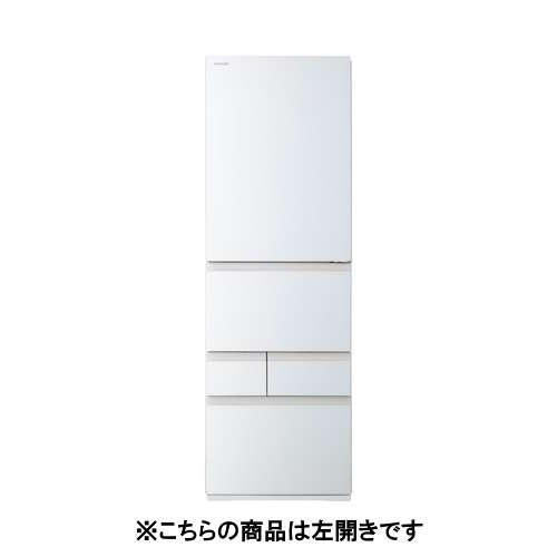 東芝 GR-Y41GXKL(EW) 5ドアドア冷蔵庫 (411L・左開き) グランホワイト 