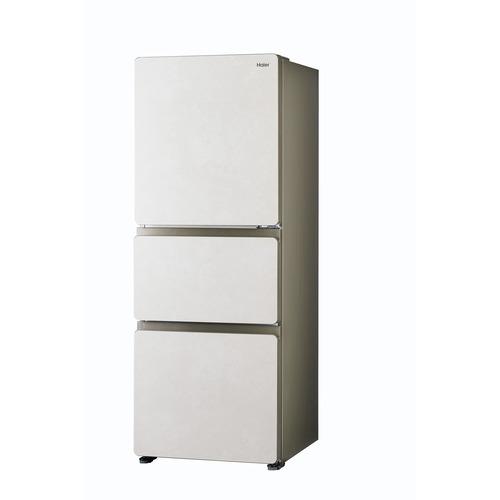 Haier 冷蔵庫 325L 右開き 3ドア 鮮度キープ冷凍 大容量野菜室 フレッシュルーム JR-CVM33A-W ホワイト系の画像