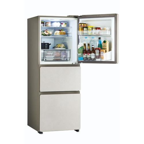 Haier 冷蔵庫 325L 右開き 3ドア 鮮度キープ冷凍 大容量野菜室 フレッシュルーム JR-CVM33A-W ホワイト系の画像
