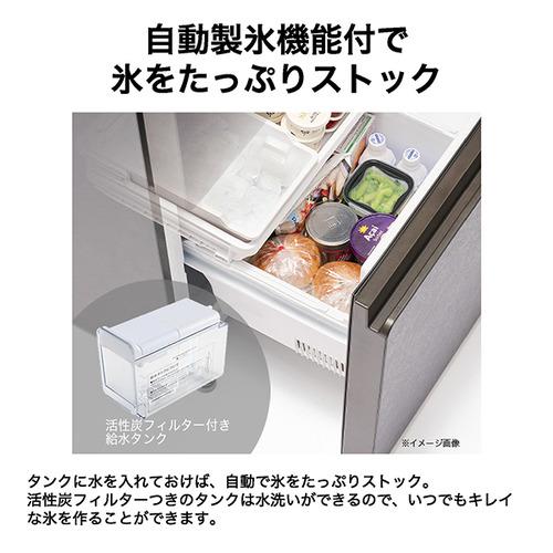 Haier 冷蔵庫 325L 右開き 3ドア 鮮度キープ冷凍 大容量野菜室 フレッシュルーム JR-CVM33A-H グレー系の画像