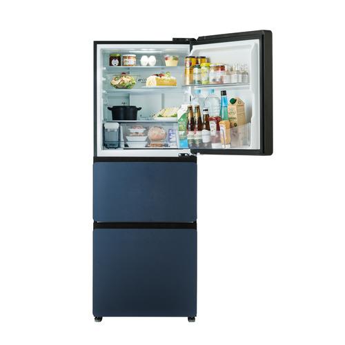 Haier 冷蔵庫 325L 右開き 3ドア 鮮度キープ冷凍 大容量野菜室 フレッシュルーム JR-CVM33A-H グレー系の画像