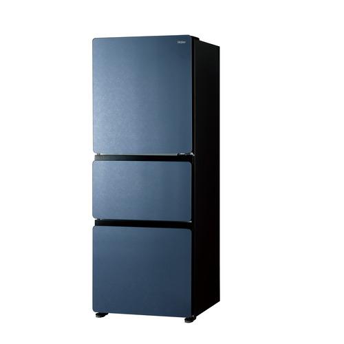 Haier 冷蔵庫 325L 右開き 3ドア 鮮度キープ冷凍 大容量野菜室 フレッシュルーム JR-CVM33A-H グレー系の画像