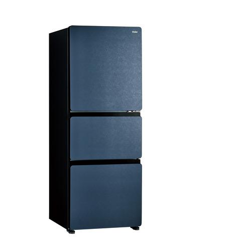 Haier 冷蔵庫 325L 右開き 3ドア 鮮度キープ冷凍 大容量野菜室 フレッシュルーム JR-CVM33A-H グレー系の画像
