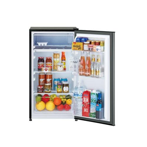 AQUA 冷蔵庫 90L 右開き 1ドア 幅45.2cm 3段ドアラック 静音設計 省エネ AQR-9A(DS) シルバー系の画像