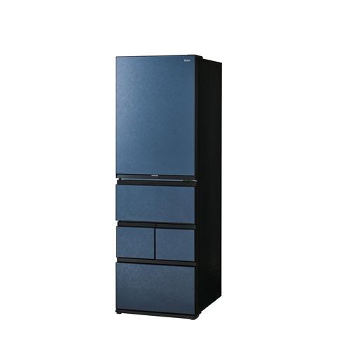 Haier 冷蔵庫 450L 右開き 5ドア 59.5cm 鮮度キープ冷凍 真ん中野菜室 2つのチルドルーム JR-LX45A-H グレー系の画像