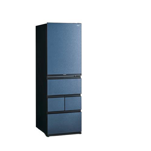 Haier 冷蔵庫 450L 右開き 5ドア 59.5cm 鮮度キープ冷凍 真ん中野菜室 2つのチルドルーム JR-LX45A-H グレー系の画像