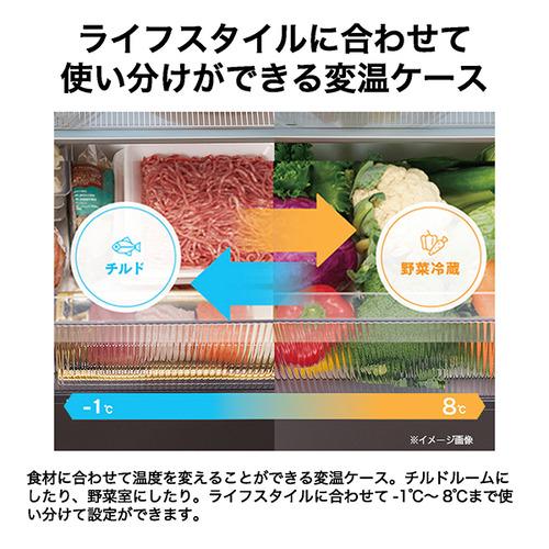 Haier 冷蔵庫 411L 観音開き 4ドア 70cm 鮮度キープ冷凍 変温ケース きれいエアー JR-G41A-H グレー系の画像
