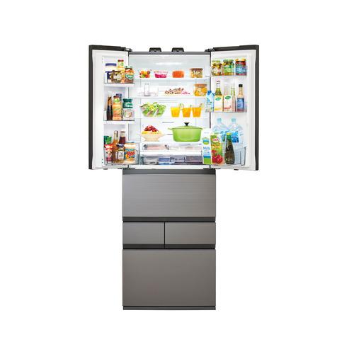 無料長期保証】東芝 冷蔵庫 461L 観音開き 6ドア 幅65cm 摘みたて野菜