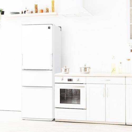シャープ 冷蔵庫 374L どっちもドア 3ドア 幅60cm プラズマクラスター