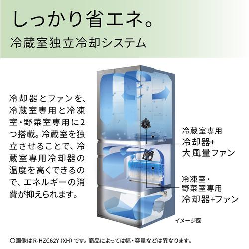 無料長期保証】日立 冷蔵庫 485L 観音開き 6ドア 幅65cm まんなか3段大