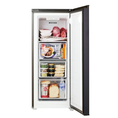 Haier JF-UFSV9A-H ファン式冷凍庫 87L 前開き 1ドア 幅45cm 耐熱トップテーブル グレーの画像