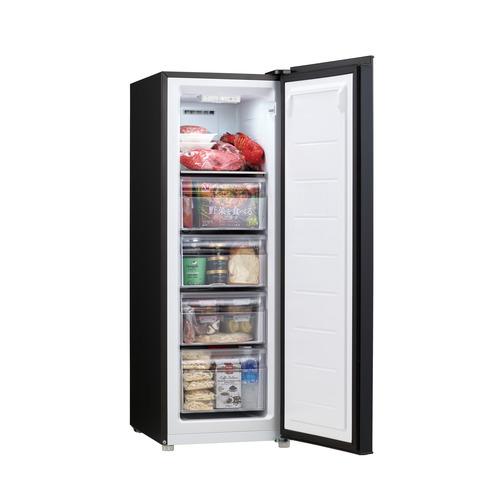 Haier JF-UFS11B-K ファン式冷凍庫 107L 前開き 1ドア 幅45cm 冷凍冷蔵