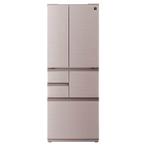 328 【しょうちゃん】左開き　450L 極美品　家庭用　保証付 無料長期保証】シャープ 冷蔵庫 502L 観音開き 6ドア 幅68.5cm