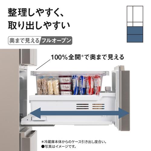 無料長期保証】パナソニック 冷蔵庫 551L 観音開き 6ドア 幅65cm