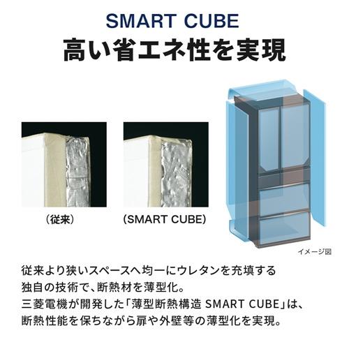 無料長期保証】三菱電機 冷蔵庫 517L 観音開き 6ドア 幅65cm 切れ