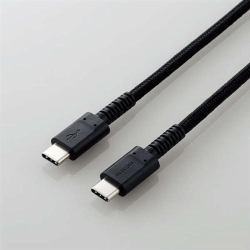 エレコム MPA-CCS12PNBK USB2.0ケーブル(C-C、PD対応、高耐久) 1.2m ブラック｜yamada-denki