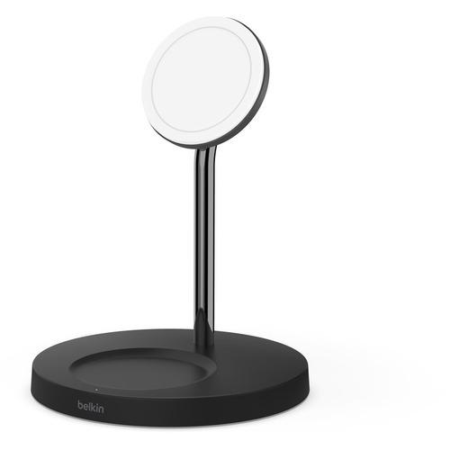 Belkin ベルキン WIZ010DQBK MagSafe急速充電対応 iPhone,, AirPods 同時充電可能 2in1 ワイヤレス充電器 ( ブラック) ブラック