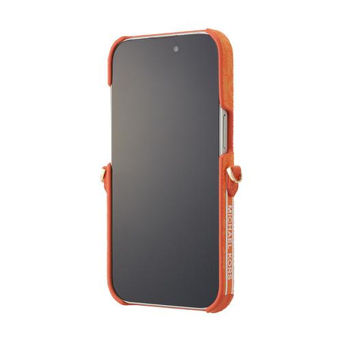 MICHAEL KORS Wrap Case Pocket with Strap for iPhone 15 [ Orange ] MKWSORGPWIP2361 オレンジ｜yamada-denki｜03